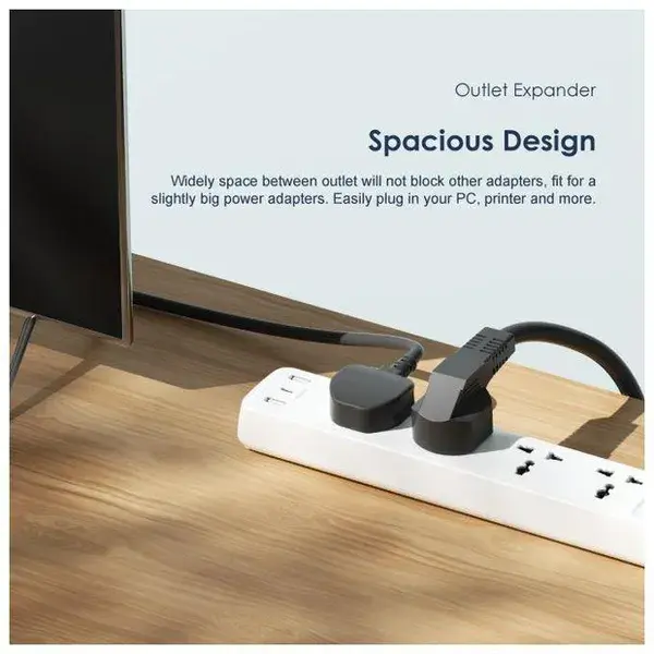 Multiprise Oraimo PowerHub C 2M 4-AC 3-USB